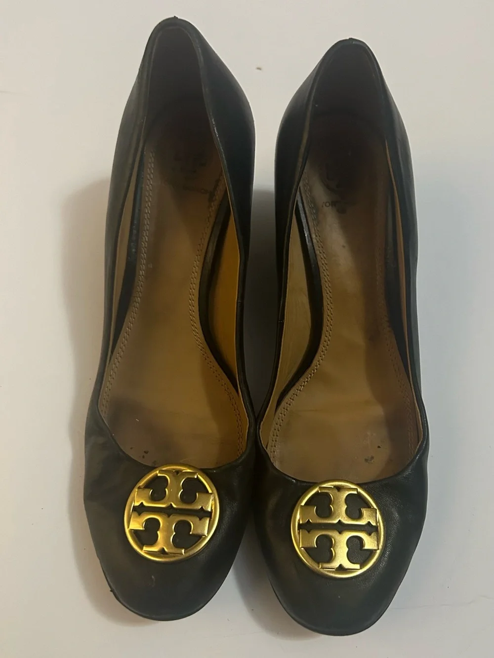 Tory Burch Womens Chelsea Black Wedge shoes size 8.5
